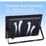 2x LED Buitenlamp Tkdaksy 300W Koel Wit 30000 LM IP66 Waterdicht