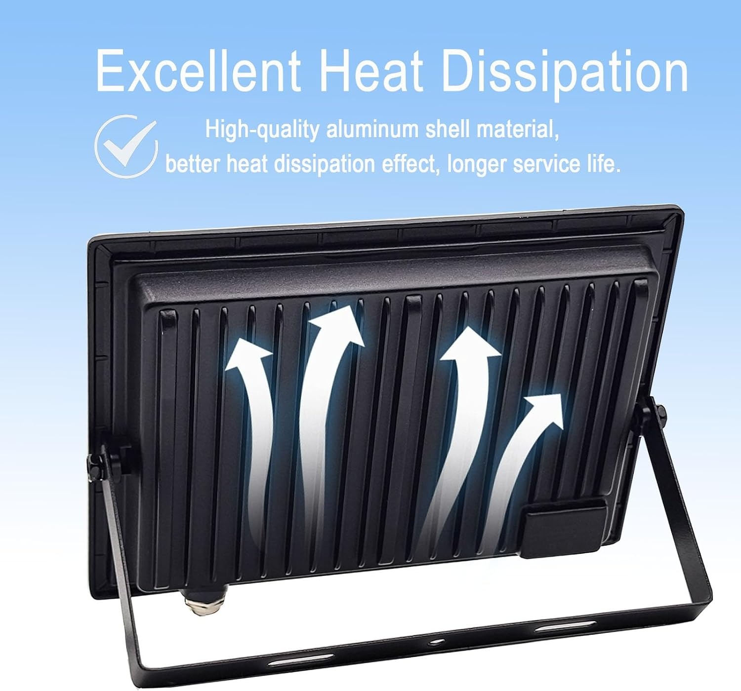 2x LED Buitenlamp Tkdaksy 300W Koel Wit 30000 LM IP66 Waterdicht