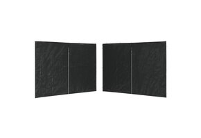 vidaXL Tentwanden met Ritssluiting PE Antraciet 2 Stuks - 55% Korting