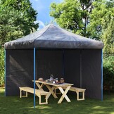 vidaXL Tentwanden met Ritssluiting - Antraciet (2 stuks)