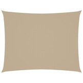 vidaXL Rechthoekig Zonnescherm 4x5m Beige Oxford Stof - 54% Korting