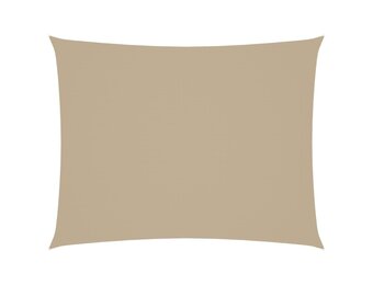 vidaXL Rechthoekig Zonnescherm 4x5m Beige Oxford Stof - 54% Korting
