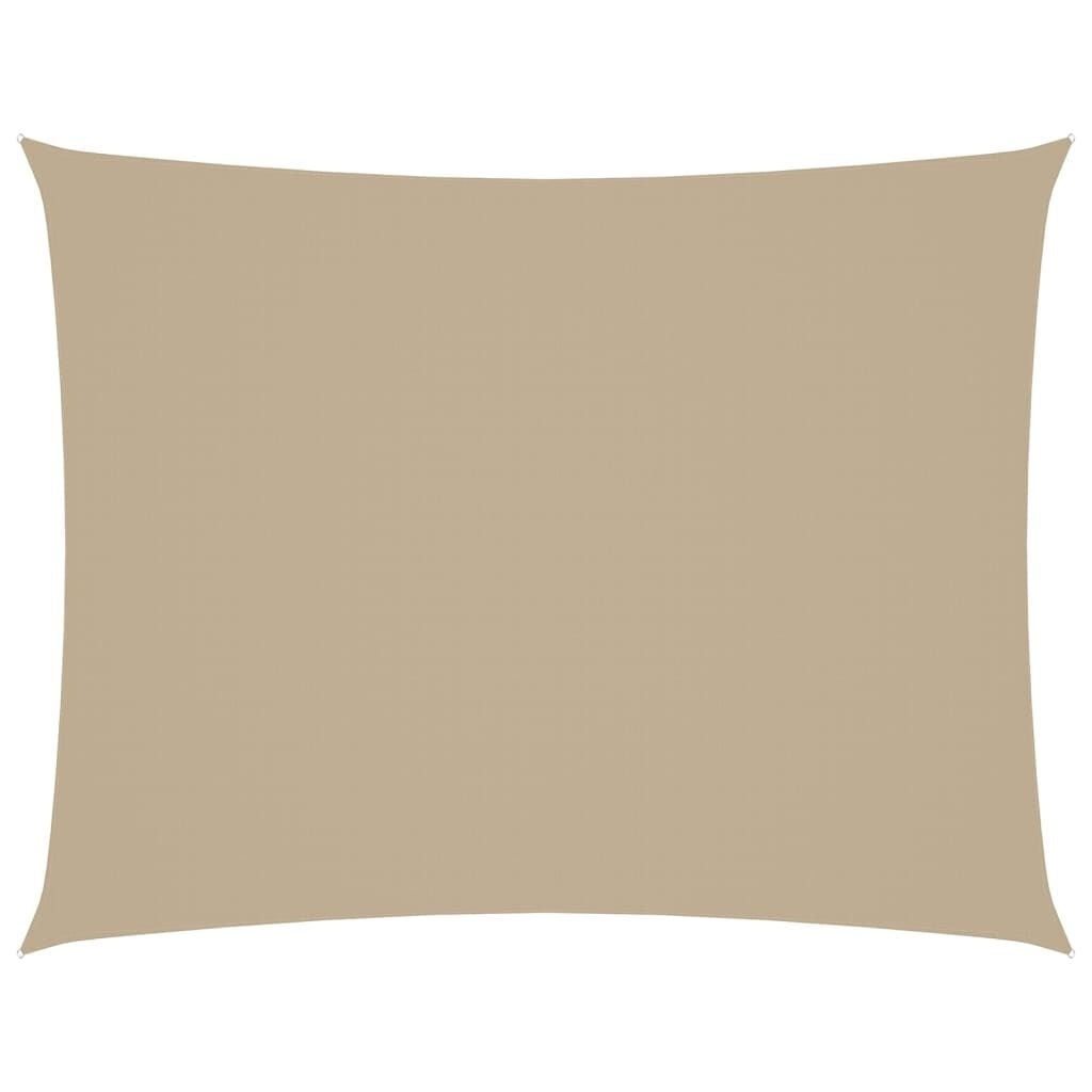 vidaXL Rechthoekig Zonnescherm 4x5m Beige Oxford Stof - 54% Korting