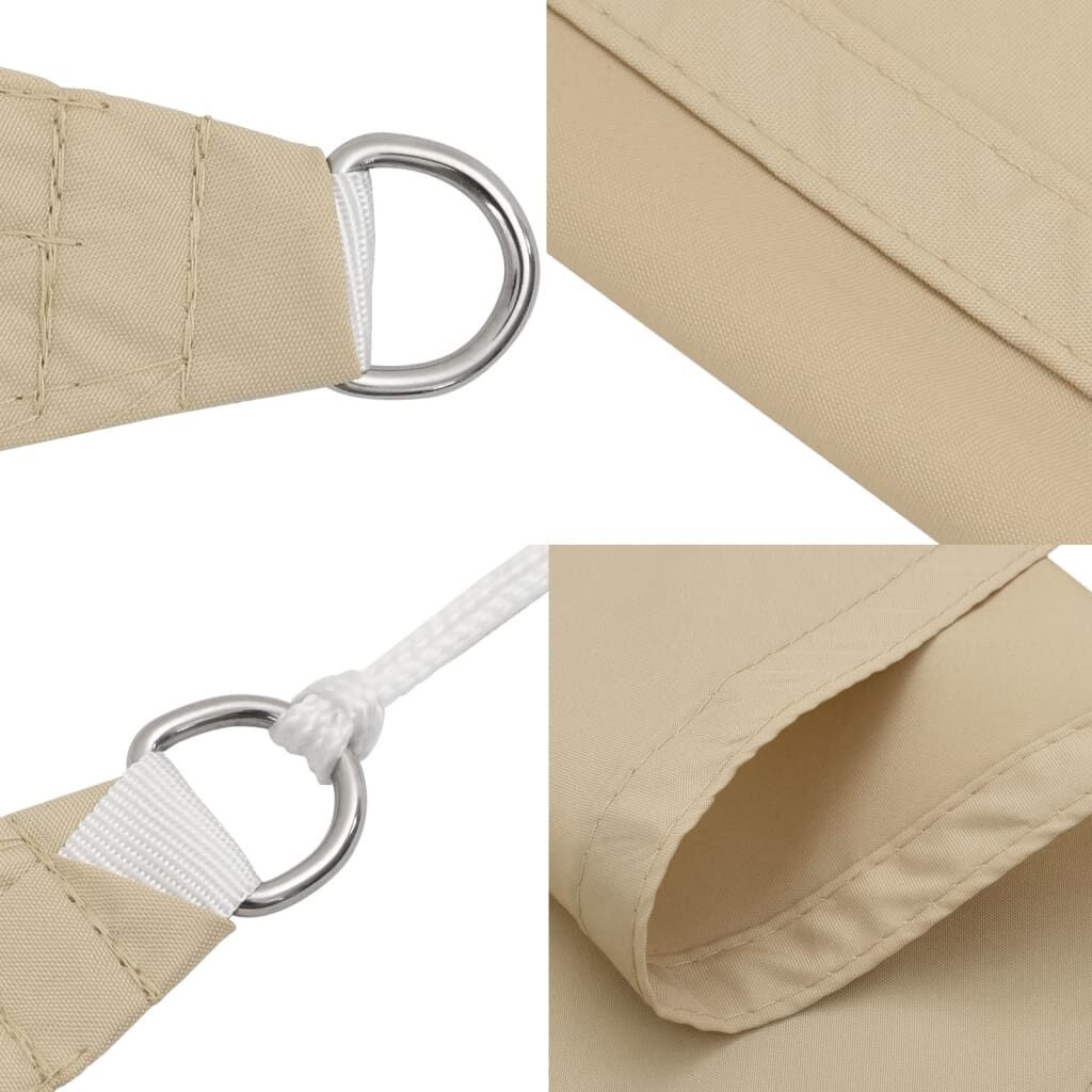 vidaXL Rechthoekig Zonnescherm 4x5m Beige Oxford Stof - 54% Korting