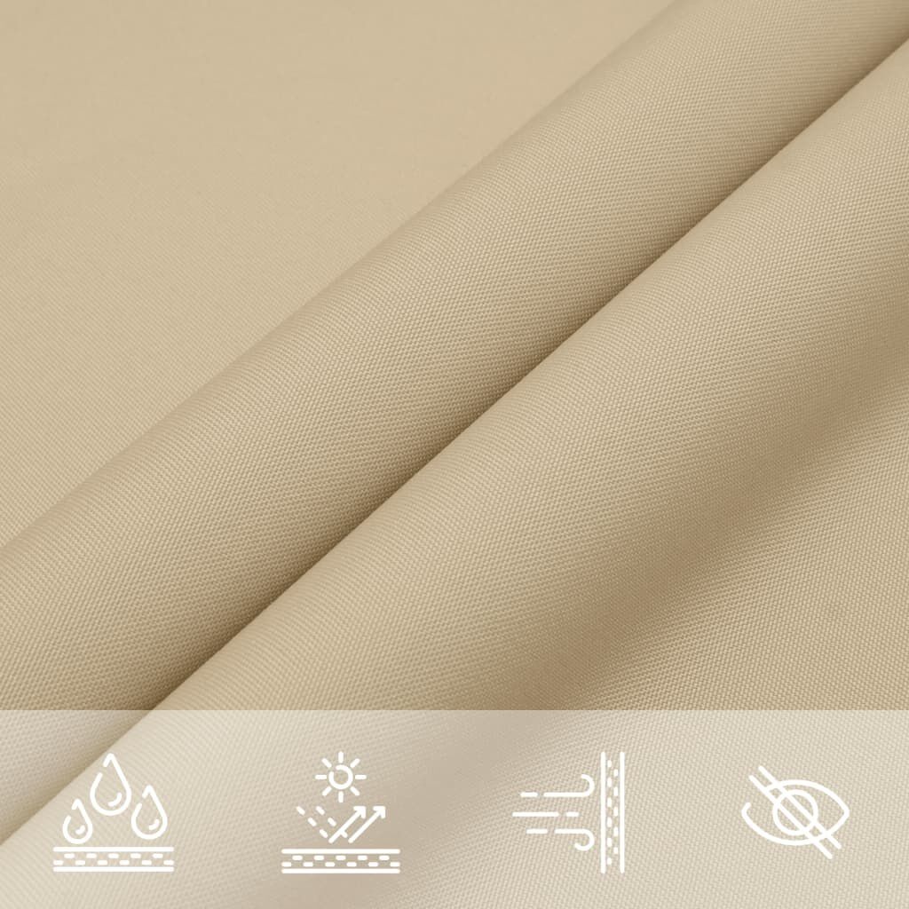 vidaXL Rechthoekig Zonnescherm 4x5m Beige Oxford Stof - 54% Korting