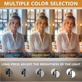 Hollywood Make-up Spiegel FENCHILIN Wit 58x46 cm met RGB LED Verlichting - 34% Korting