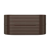 Plantenbak 152x80x68 cm Gep. Staal Bruin - 59% Korting