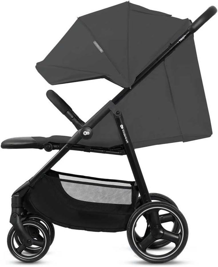 Kinderkraft Trig 3 Kinderwagen Grijs - Lichtgewicht & Eénhandig Inklapbaar - 35% Korting