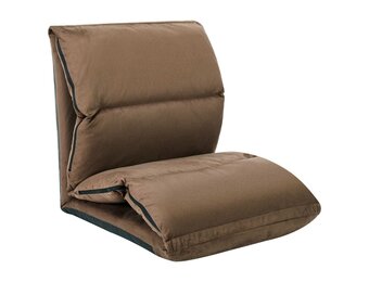 VidaXL Vloerstoel Inklapbaar Microvezel Taupe - 34% Korting