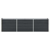 Verhoogde Plantenbak Staal Antraciet 240x40x45 cm - 53% Korting!