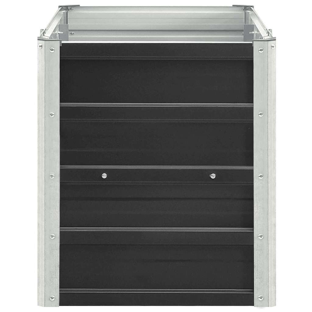 Verhoogde Plantenbak Staal Antraciet 240x40x45 cm - 53% Korting!
