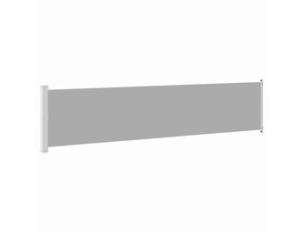vidaXL Uittrekbaar Tuinscherm 140x600cm Grijs - 34% Korting