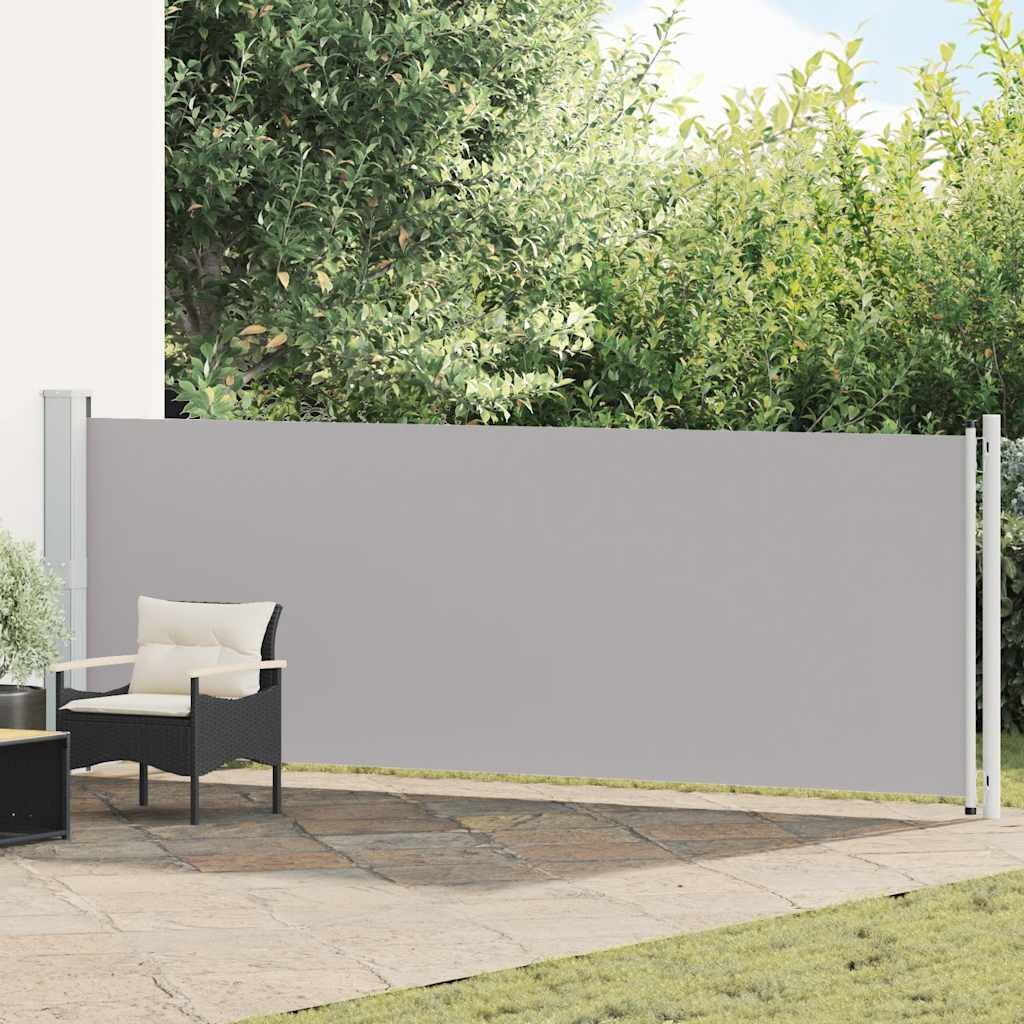 vidaXL Uittrekbaar Tuinscherm 140x600cm Grijs - 34% Korting