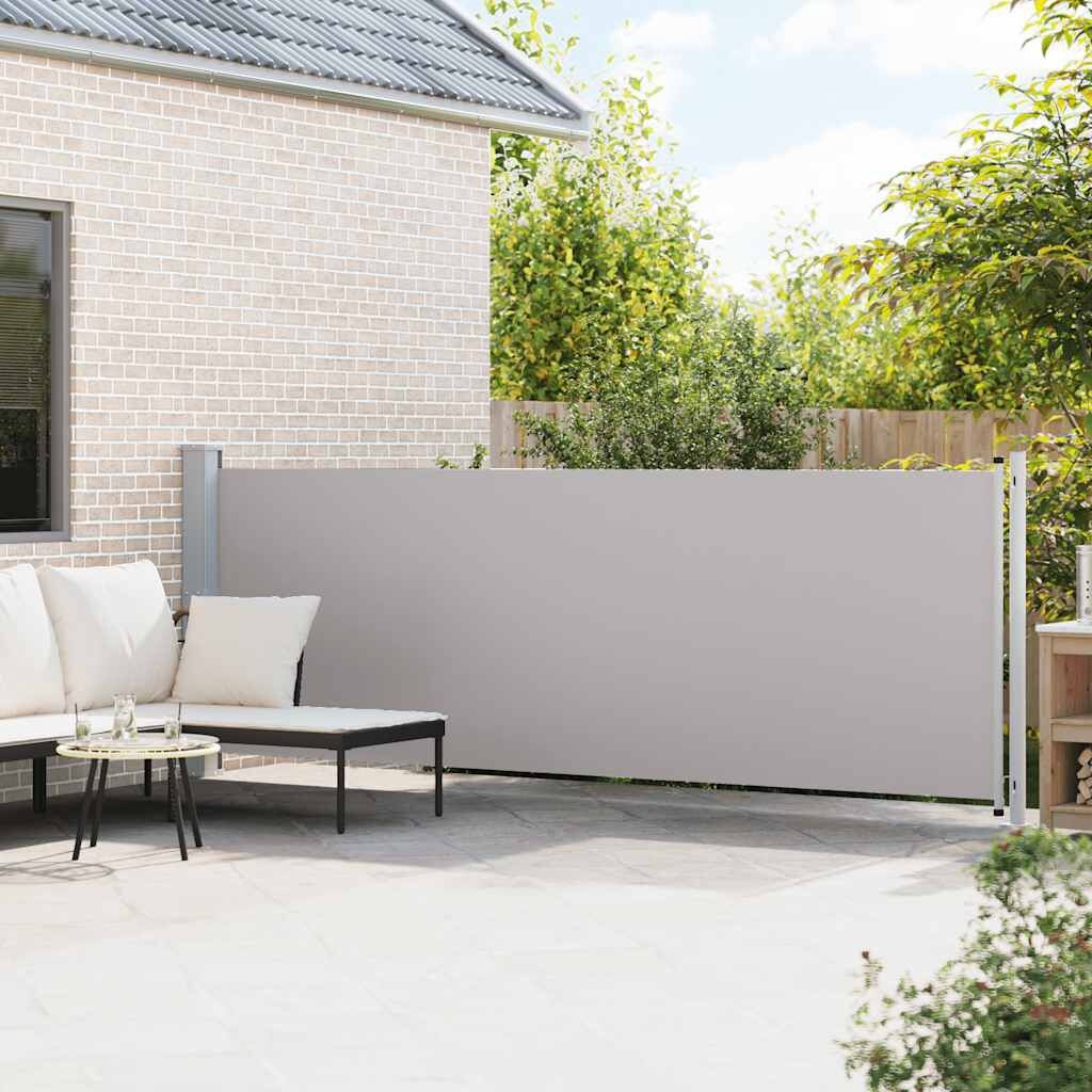 vidaXL Uittrekbaar Tuinscherm 140x600cm Grijs - 34% Korting