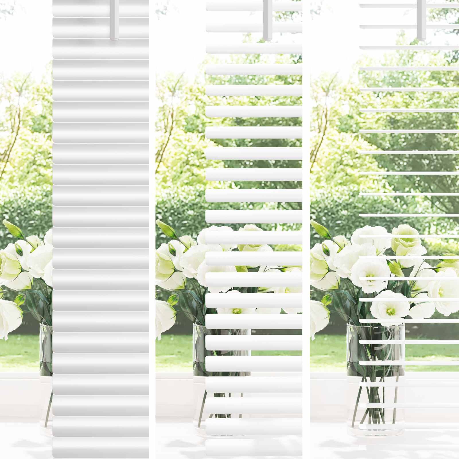 Venetiaanse Jaloezie Wit PVC 150x110 cm - 32% Korting