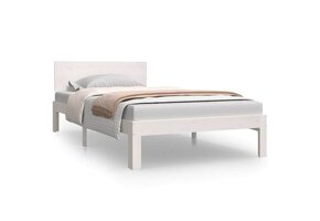 VidaXL Bedframe Grenenhout Wit 100x200 cm - 54% Korting