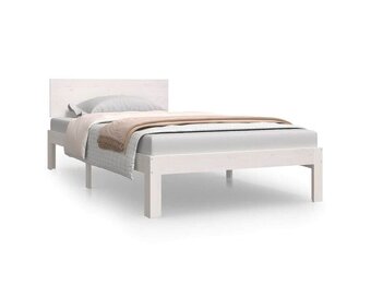 VidaXL Bedframe Grenenhout Wit 100x200 cm - 54% Korting