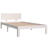 VidaXL Bedframe Grenenhout Wit 100x200 cm - 54% Korting