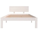VidaXL Bedframe Grenenhout Wit 100x200 cm - 54% Korting