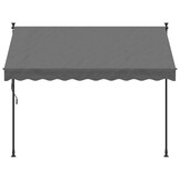 vidaXL Uittrekbare Luifel 250x150 cm Antraciet - 34% Korting