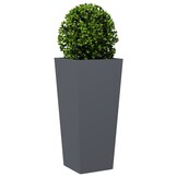 VidaXL Plantenbakken 2 st 35x35x75 cm Antraciet - 34% Korting