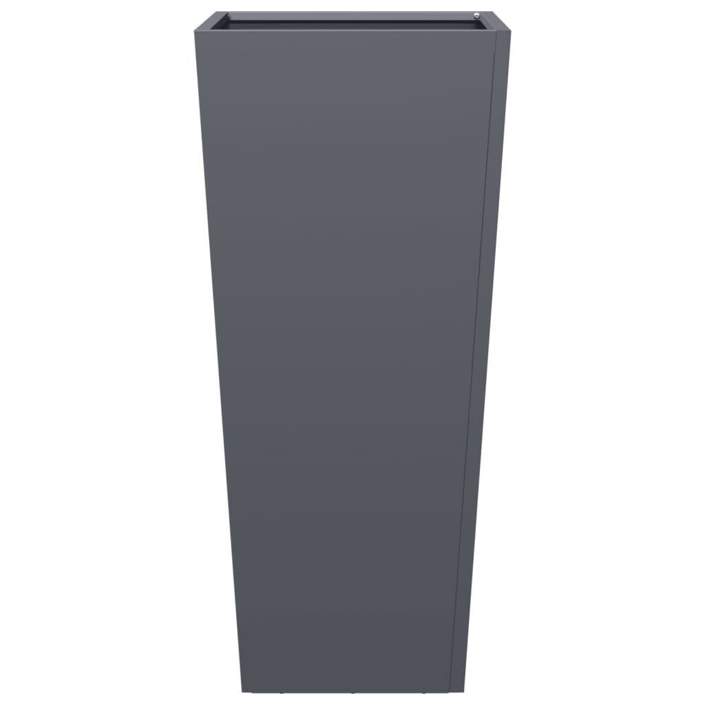 VidaXL Plantenbakken 2 st 35x35x75 cm Antraciet - 34% Korting