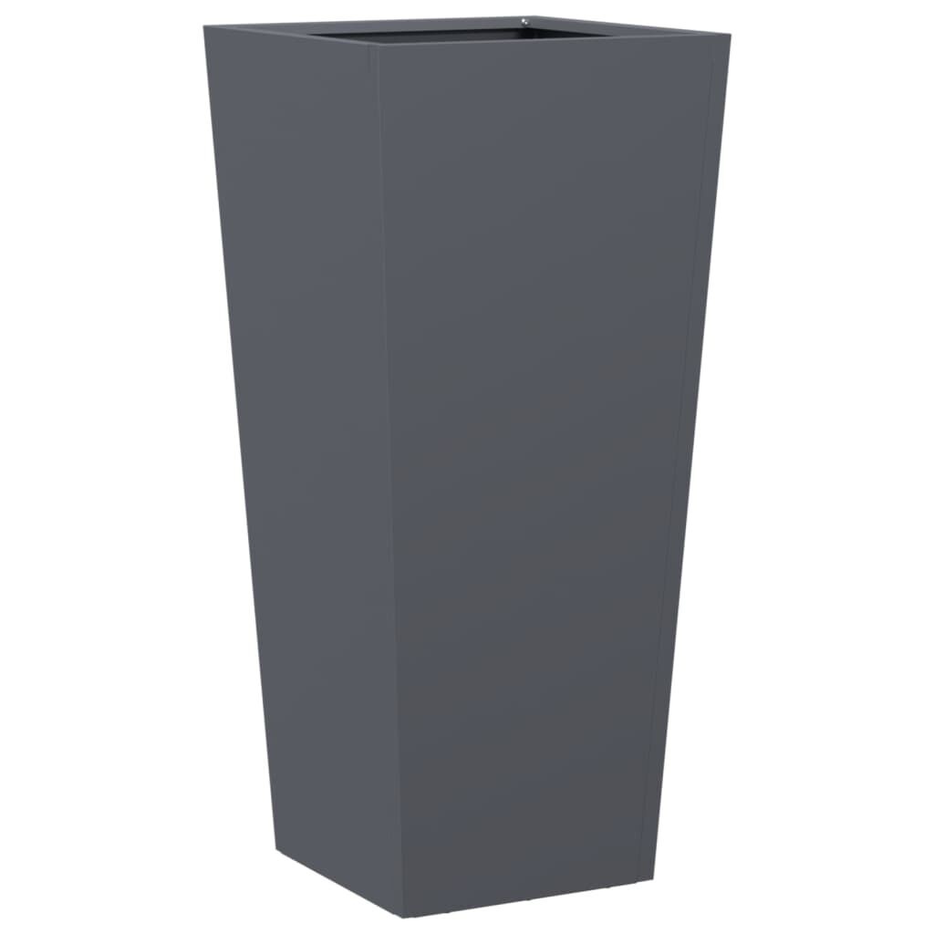 VidaXL Plantenbakken 2 st 35x35x75 cm Antraciet - 34% Korting