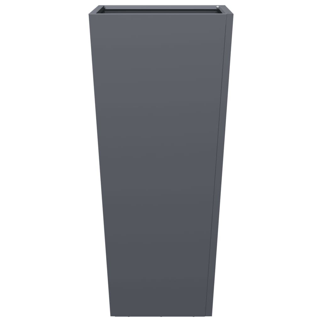 VidaXL Plantenbakken 2 st 35x35x75 cm Antraciet - 34% Korting