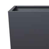 VidaXL Plantenbakken 2 st 35x35x75 cm Antraciet - 34% Korting