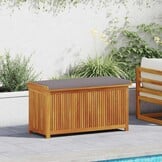 vidaXL Opbergbox voor buiten 113x50x60,5 cm massief acaciahout