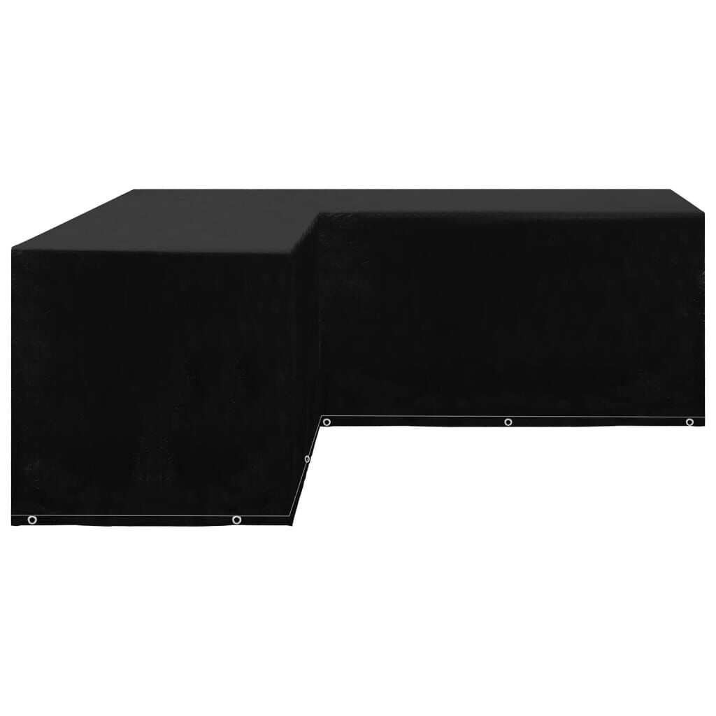 vidaXL Tuinmeubelhoes L-vormig 12 oogjes 250x250x90 cm