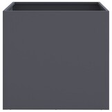 vidaXL Plantenbakken 2 st 42x40x39 cm staal antracietkleurig