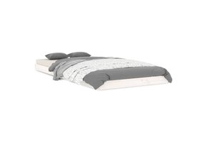 VidaXL Bedframe Grenenhout Wit 90x200 cm - 41% Korting