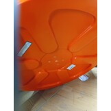 vidaXL Verkeersspiegel voor buiten 60 cm PC-kunststof oranje
