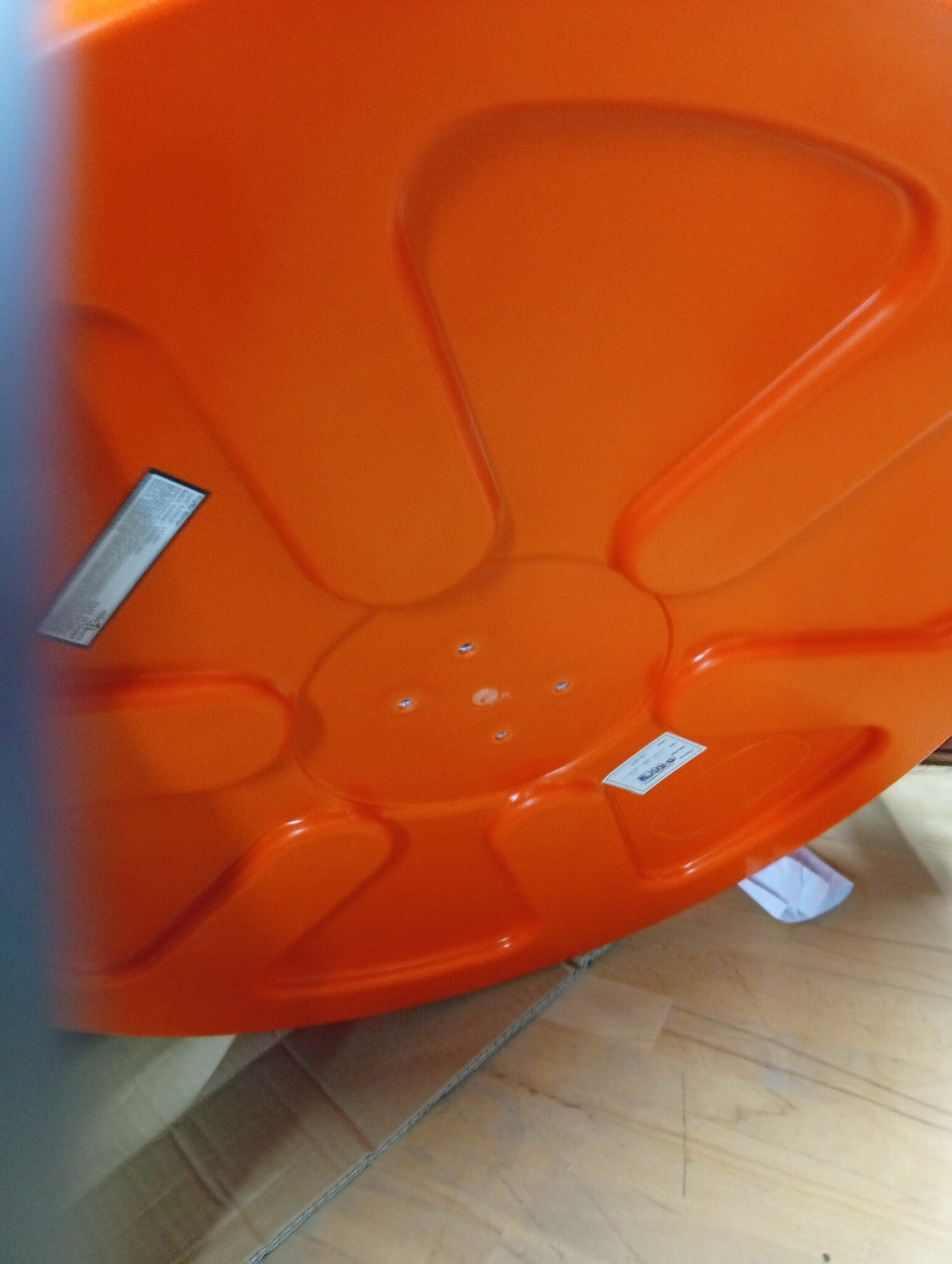 vidaXL Verkeersspiegel voor buiten 60 cm PC-kunststof oranje