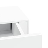 vidaXL Wandschap met lade 60x23,5x10 cm MDF wit