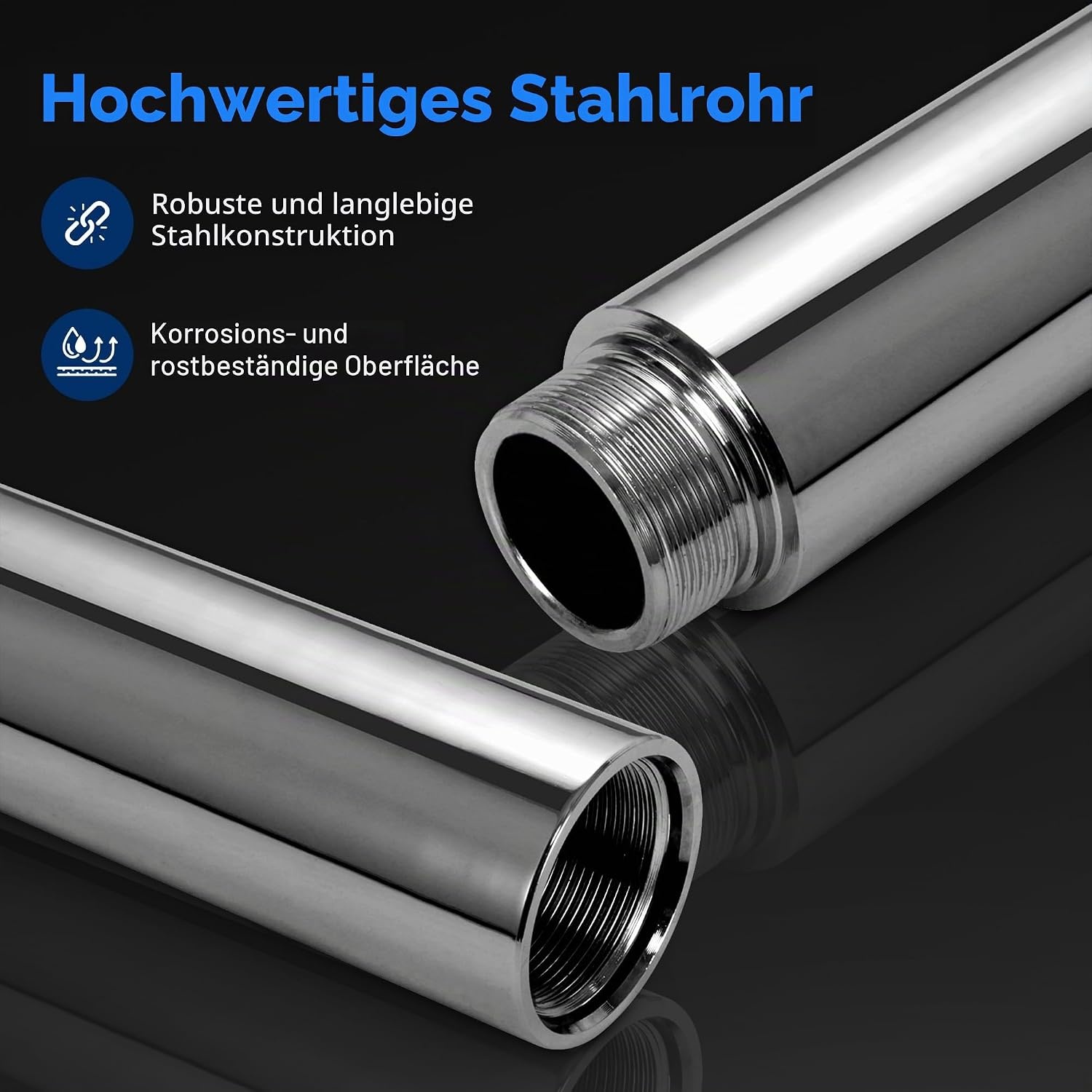 SereneLife Pole Dance Stang Zilver – In hoogte verstelbaar 204-274cm – Statisch & Roterend