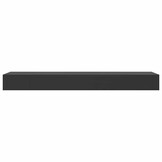 vidaXL Wandschap met lade zwevend 80x25x8 cm zwart