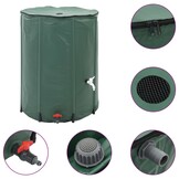 vidaXL Regenton inklapbaar met tap 1350 L