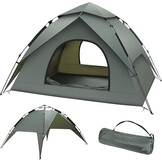 KEELYY Pop-up Camping Tent 3 Personen - Legergroen - Automatisch - Waterdicht