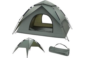 KEELYY Pop-up Camping Tent 3 Personen - Legergroen - Automatisch - Waterdicht