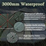 KEELYY Pop-up Camping Tent 3 Personen - Legergroen - Automatisch - Waterdicht