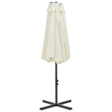 vidaXL Parasol met aluminium paal 460x270 cm zandkleurig