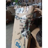 OFITURIA® Draagbare kledingstandaard met wielen, ezel, robuust, met metalen standaard, zwart, voor maximaal 25 kleerhangers, geschikt voor parket