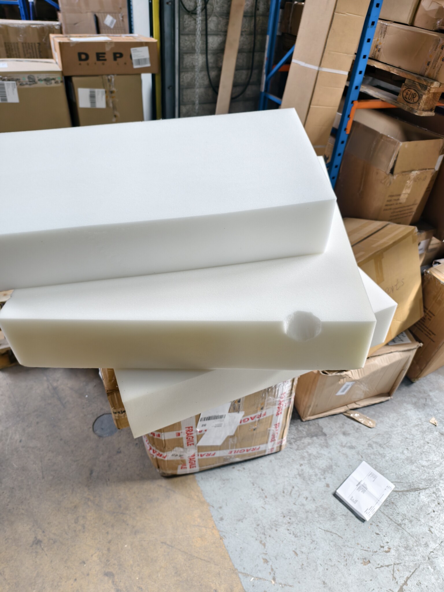Logeermatras opvouwbaar 200 x 70 x 15 cm met kussens