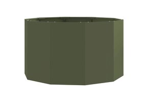 Plantenbak Staal Olijf Groen 90x90x50cm - 35% Korting