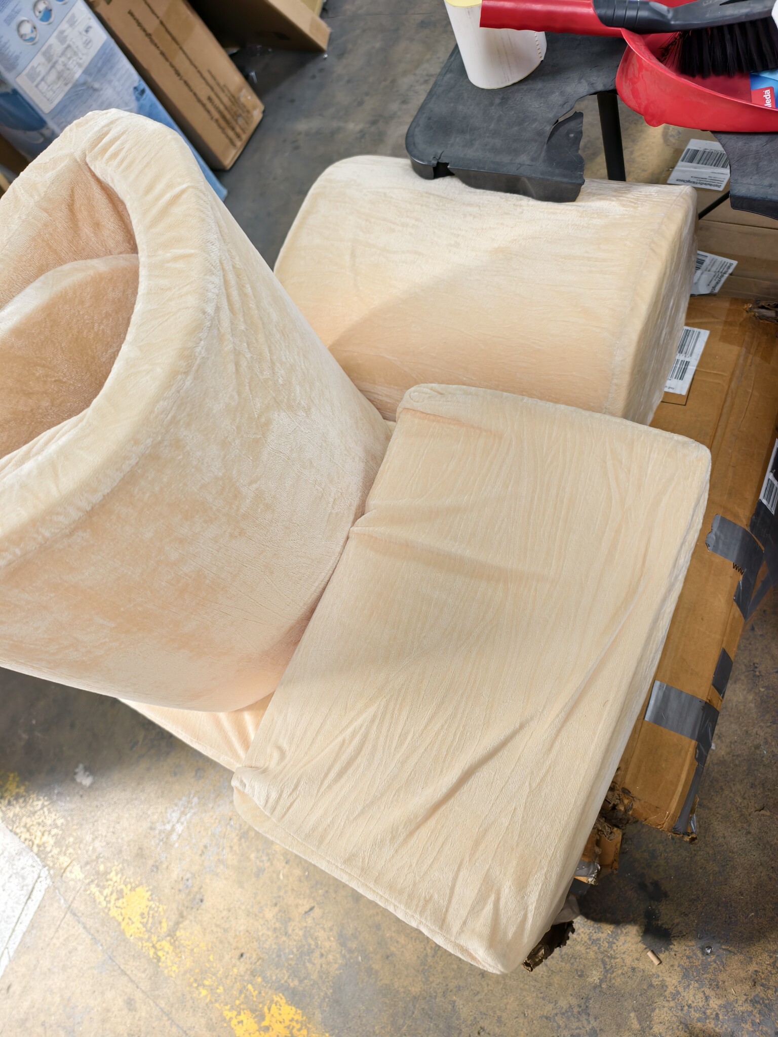 Foam speelset - 7-delig - met ballenbak en 100 ballen - beige