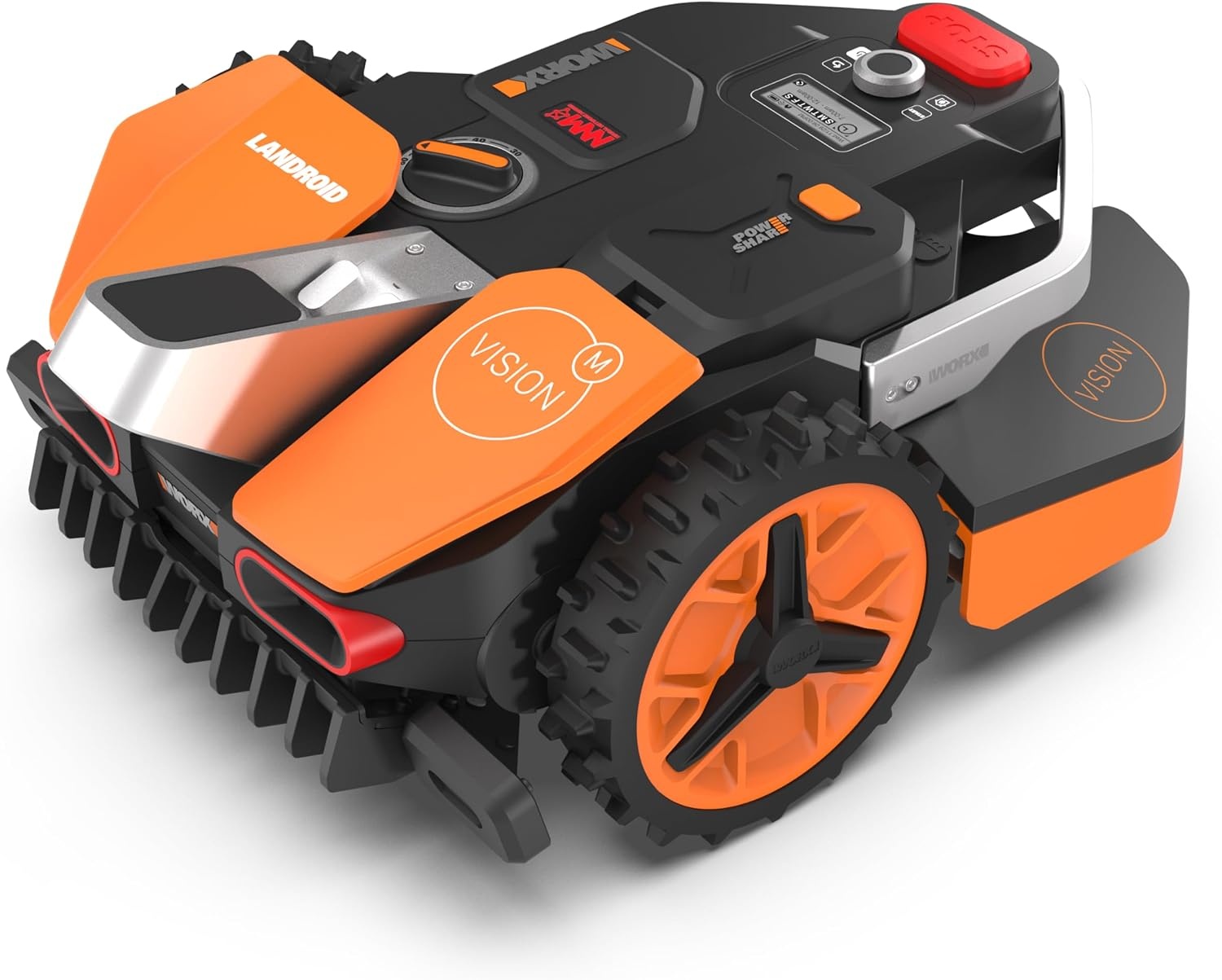 WORX Landroid Vision M600 WR206E.1 Robotmaaier, voor tuinen tot 600 m², intelligente robotmaaier zonder begrenzingskabel, wifi en bluetooth, actieve obstakelvermijding met AI-technologie,