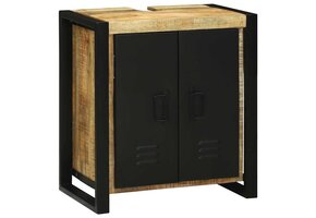 Wastafelkast Massief Mango Hout Bruin 55x35x60 cm - 54% Korting