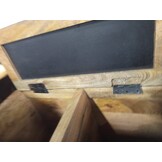vidaXL Wastafelkast met plank Bruin 55 x 35 x 60 cm Massief Mango Hout